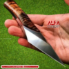 Handmade D2 Steel Blade, Wood Handle Kiridashi Knife, best for survival,