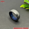 Damascus Steel Ring Band Custom Width Damascus Ring Men Wedding Ring