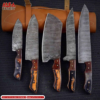 5 PCS Hand Forged Damascus Steel Chef Set in Super Quality / Chef knives Set
