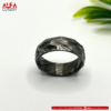 Damascus Steel Ring Band Custom Width Damascus Ring Men Wedding Ring